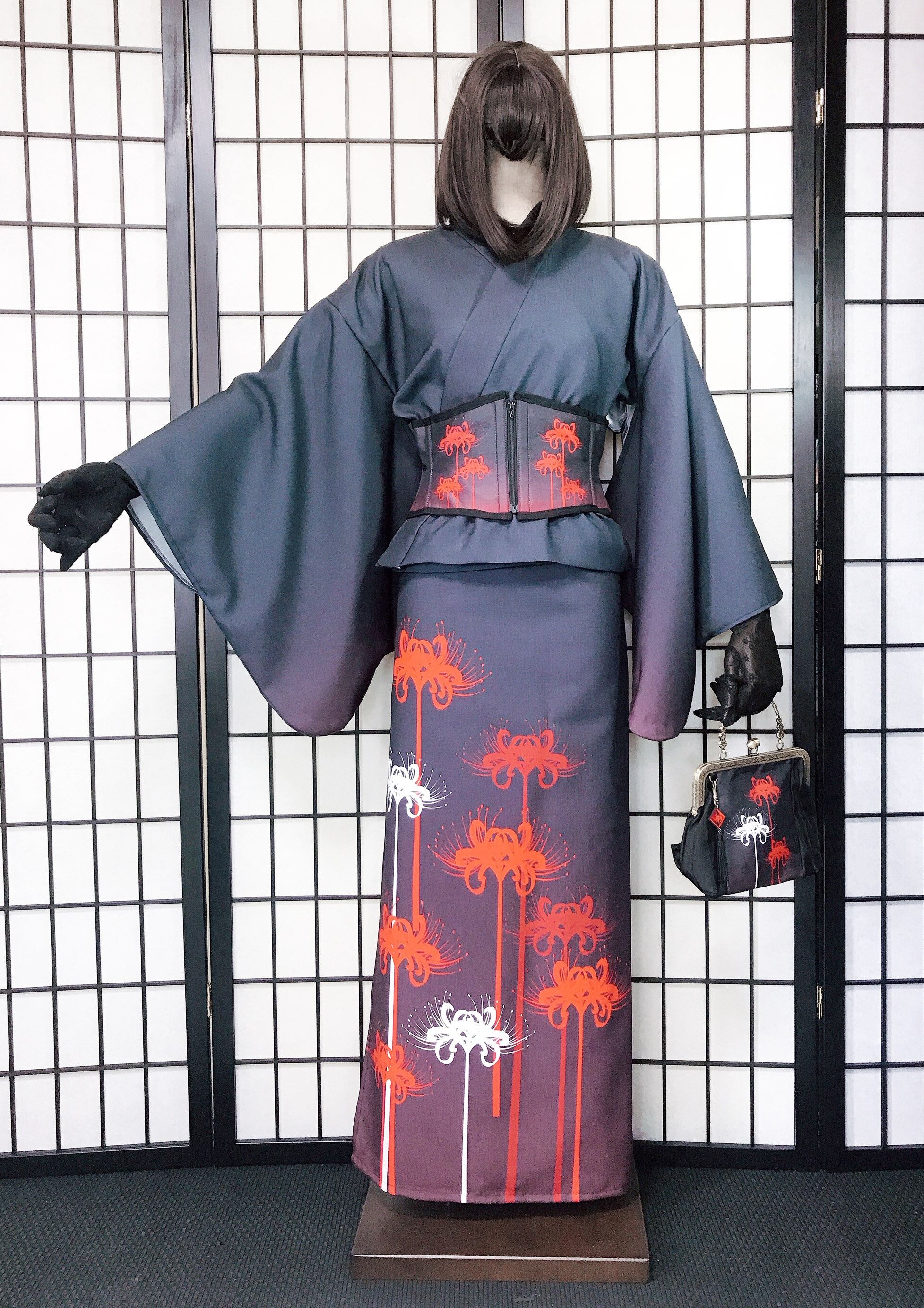 Komagire Spider Lilyコラボ 彼岸花セパレート浴衣 Spider Lily