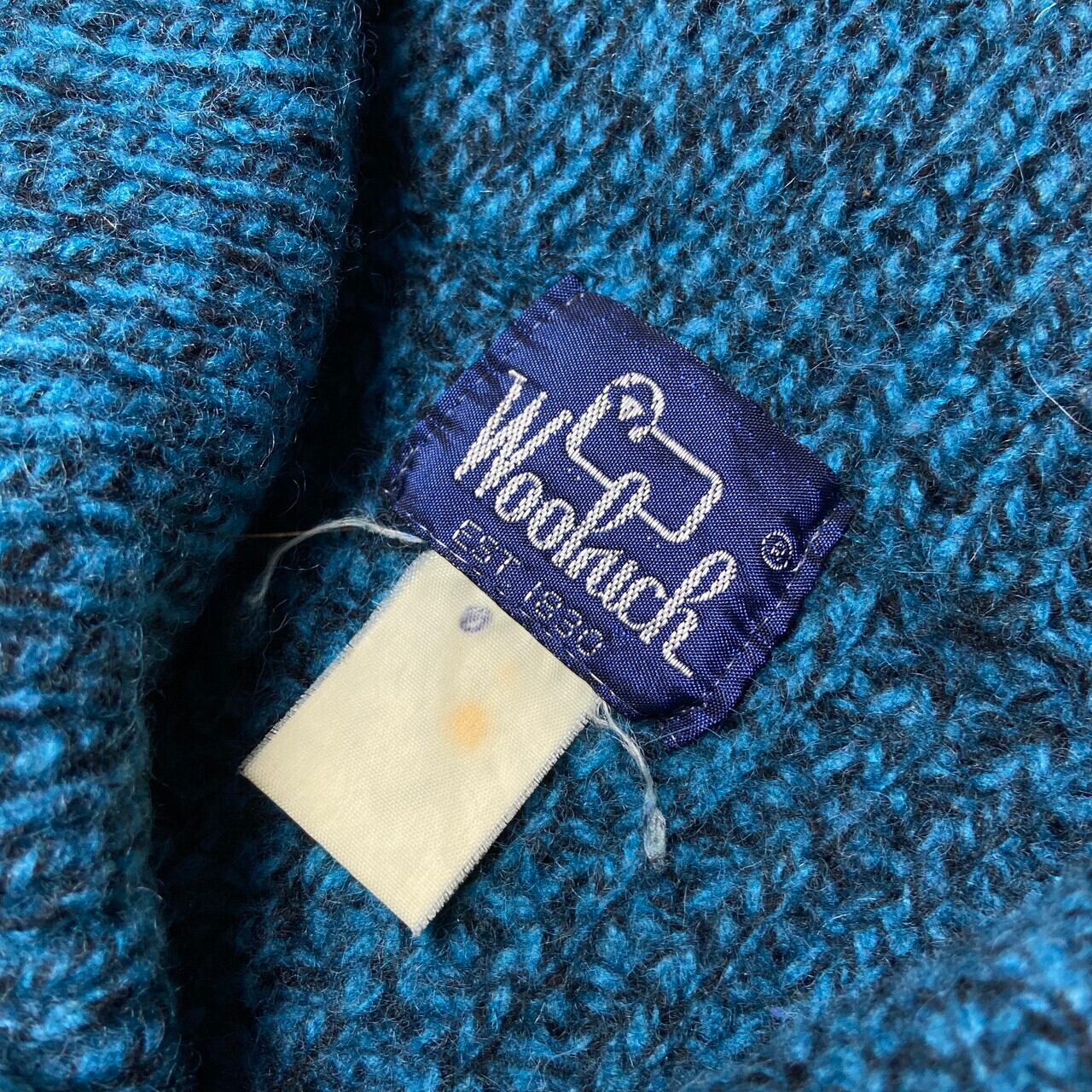 80年代 Woolrich ウールリッチ ショールカラー ウールニットセーター