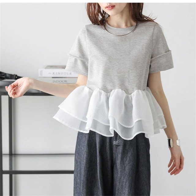 Volume Frill T-shirt