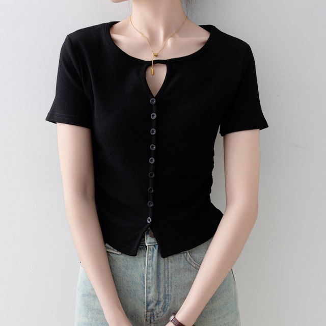 Pullover round neck T-shirt LA250401