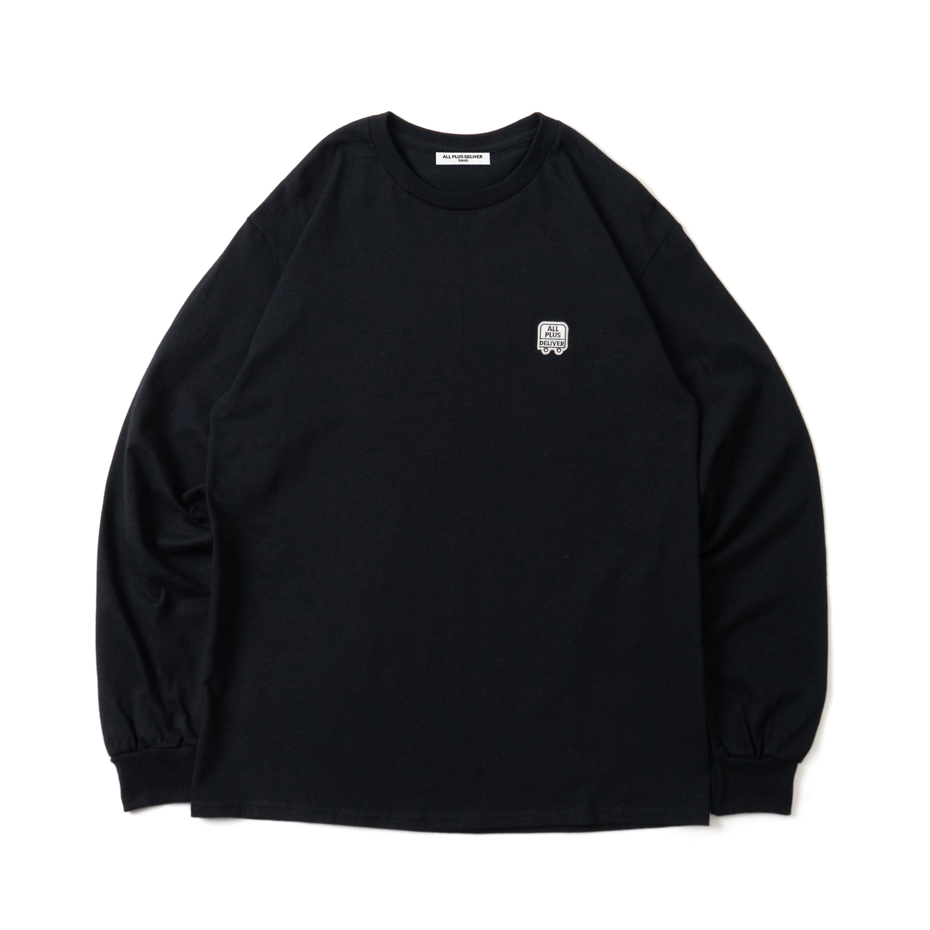 ALPSDR LOGO PATCH LS TEE / BLACK
