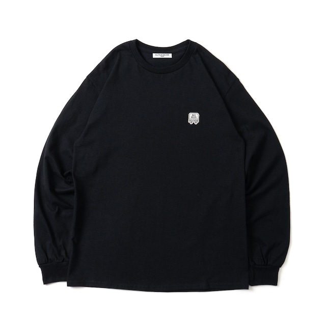 ALPSDR LOGO PATCH LS TEE / BLACK