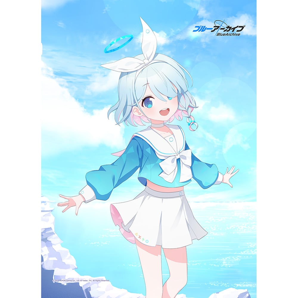 ブルーアーカイブ 描き下ろしB2タペストリー(アロナ)Wスエード