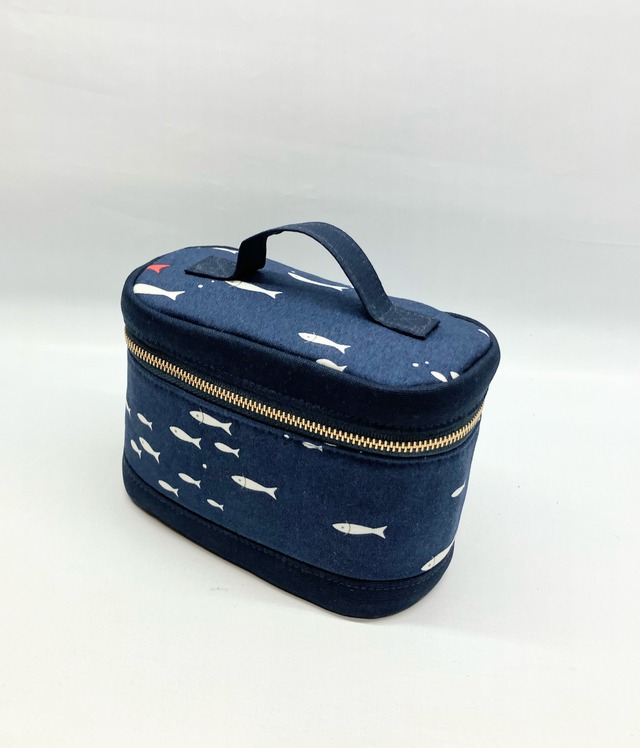 バニティポーチ  深海　さかな｜とりさん工房ーかわいいハンドメイドポーチ