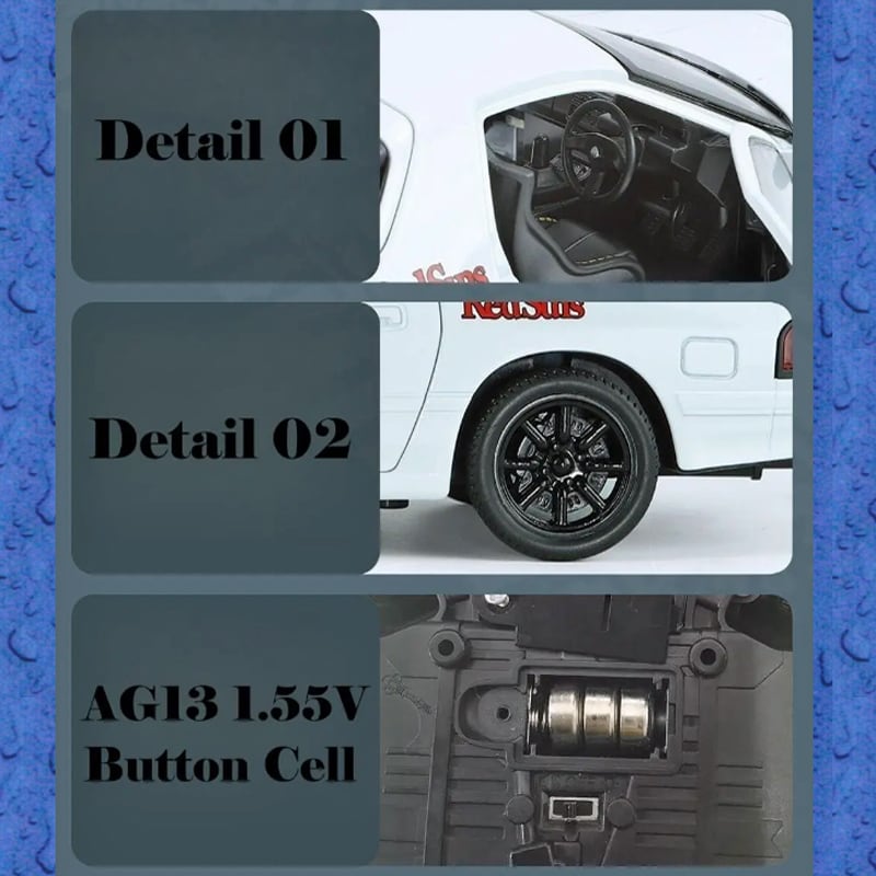 マツダ RX-7 FC3S 1/24 ミニカー 全2色 ライト点灯 エンジンサウンド
