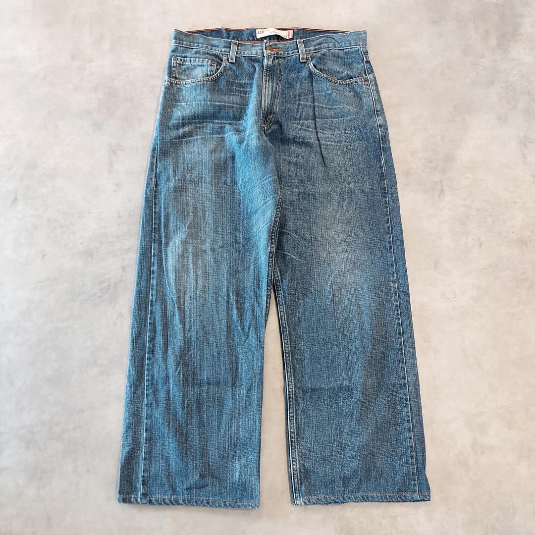 リーバイス569 Levis W34 ブルーデニム 00s 青 ヒゲ 15196
