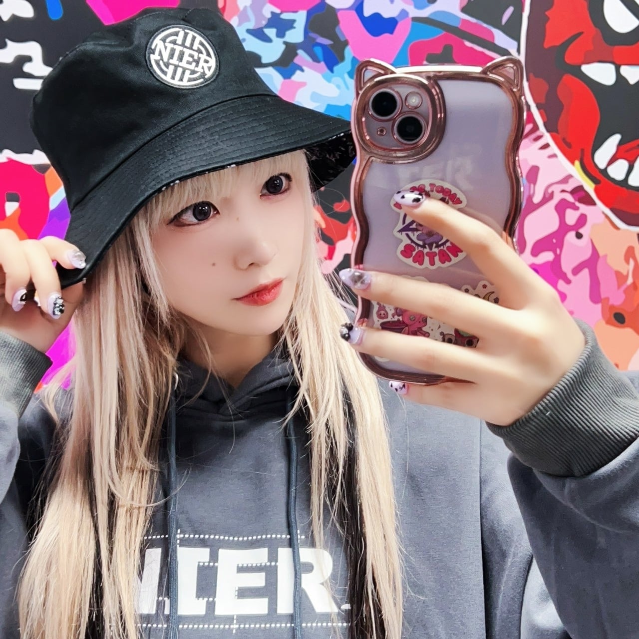 リバーシブルバケットハット【CIRCLE LOGO×ROSE】 | NIER CLOTHING