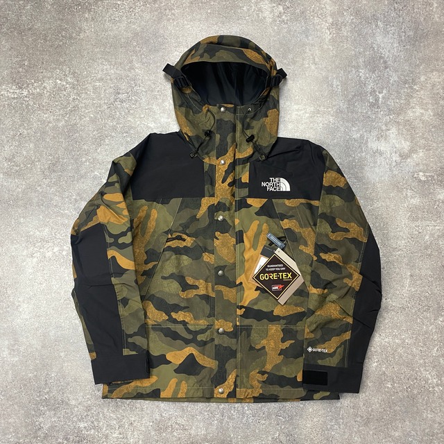 THE NORTH FACE 1990 MOUNTAIN JACKET GTX BURNT OLIVE GREEN WAXED CAMO PRINT  | TheMEME