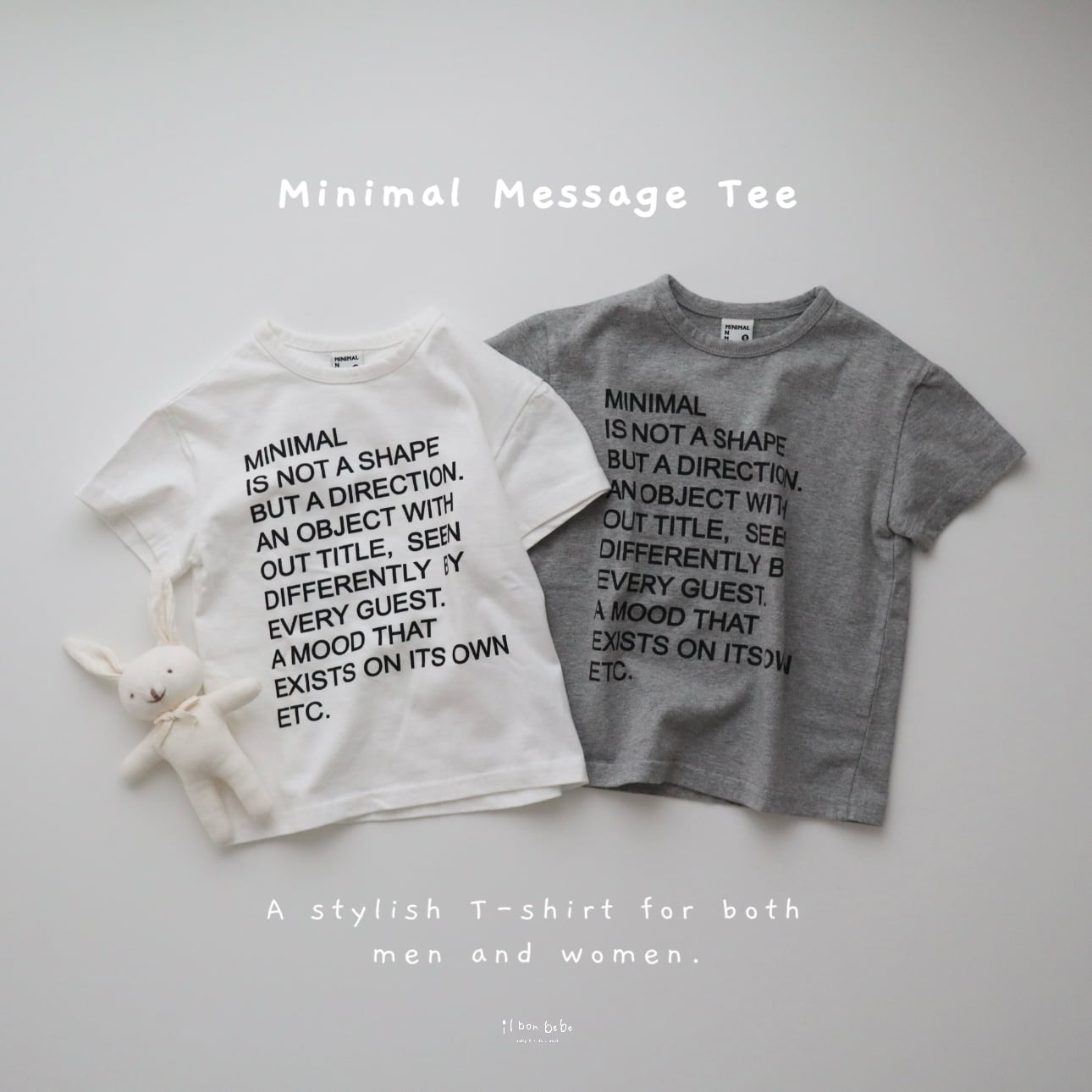【即納】Minimal Message Tee