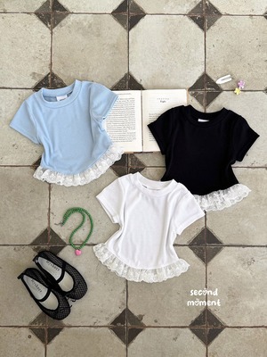 【予約商品】coco ribbon lace t
