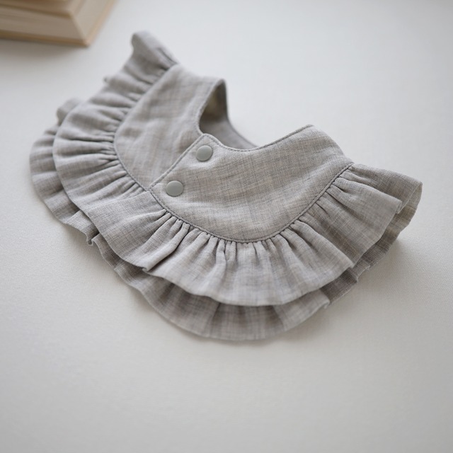 フリル スクエア スタイ お名前 刺繍 3Color