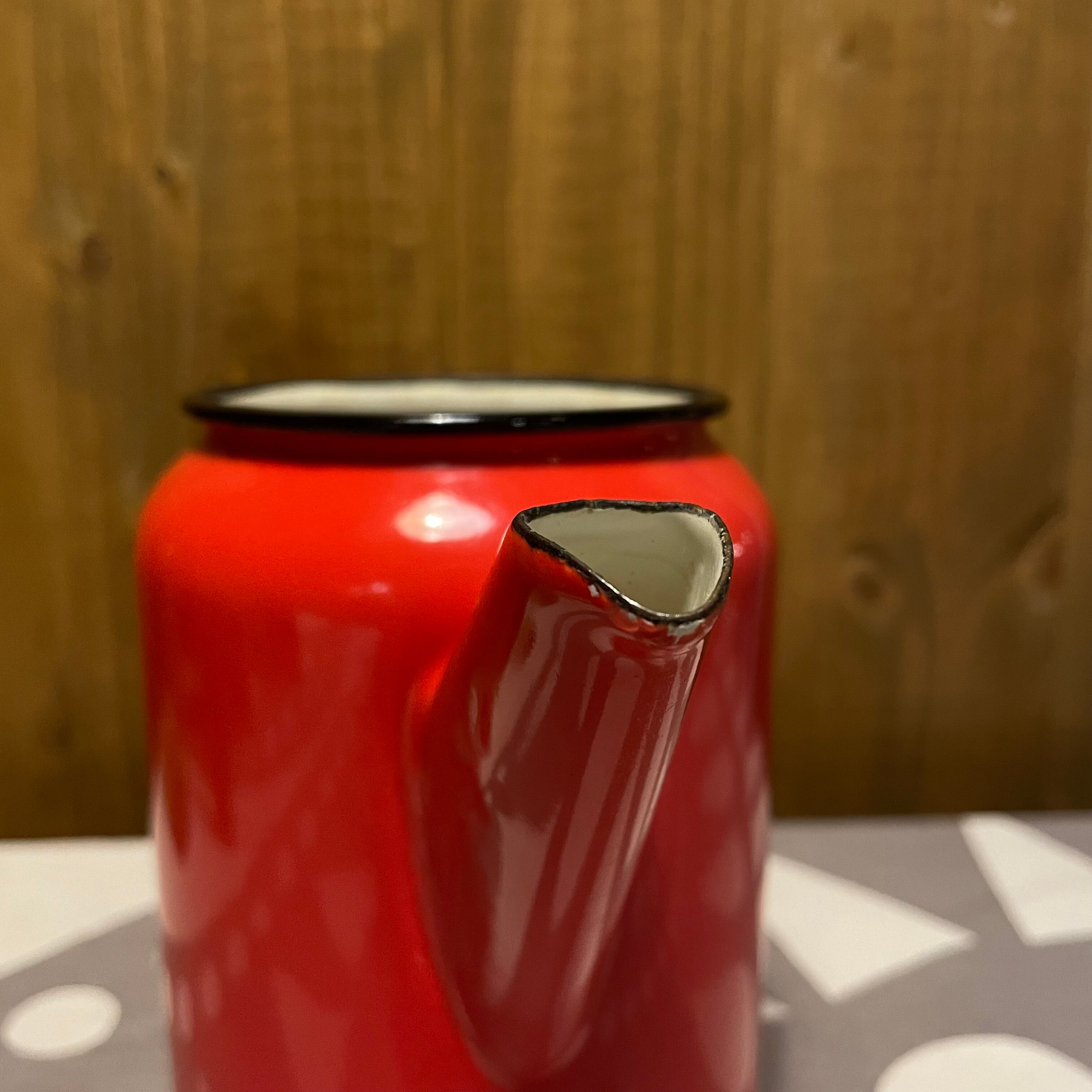 スウェーデン KOCKUMS コクムス ホーロー ケトル ヴィンテージ 赤 red