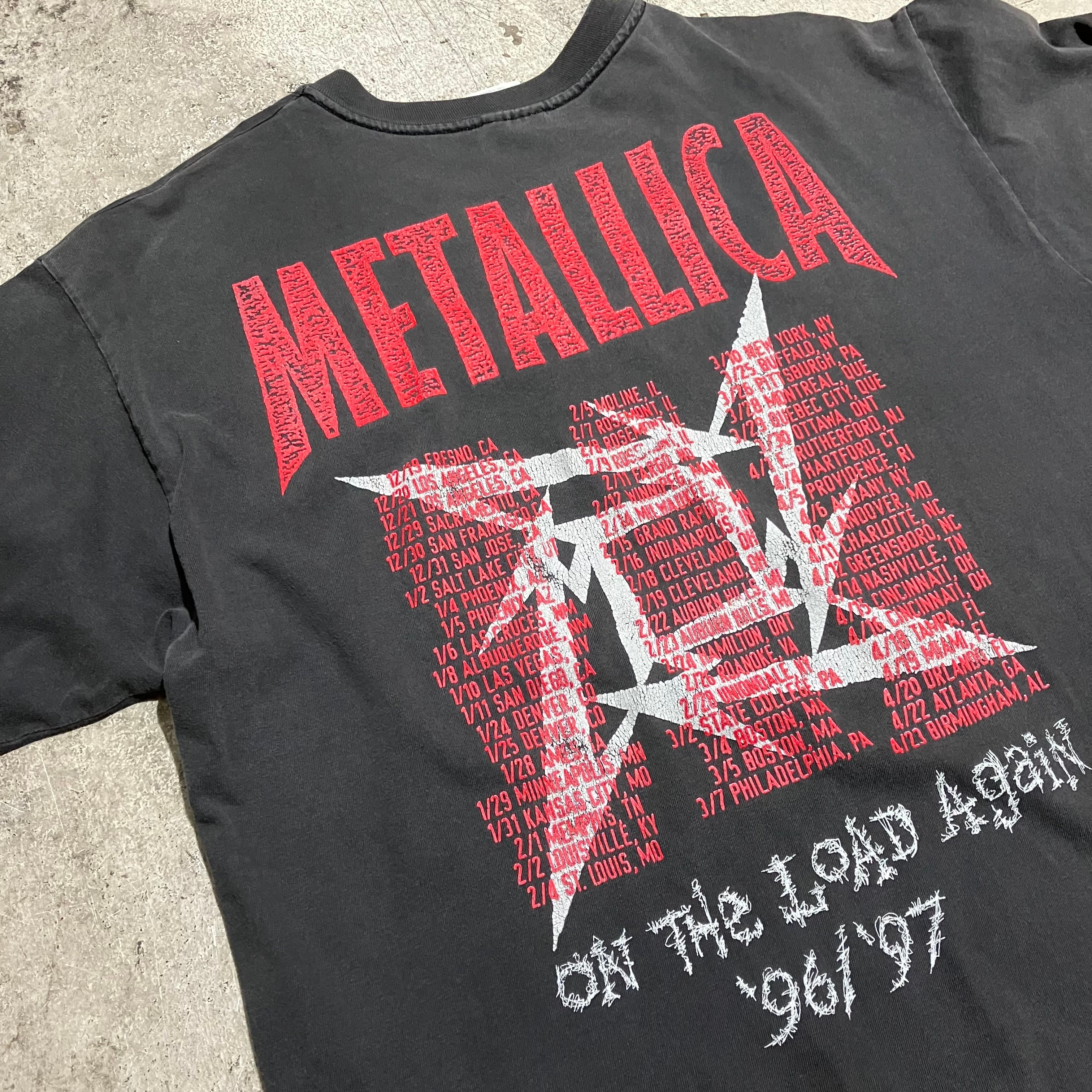 90s METALLICA / メタリカ 「ON THE ROAD AGAIN 96/97」 TOUR TEE