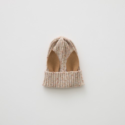 eLfinFolk(エルフィンフォルク)/ Nep Yarn Beast Beanie by CA4LA / pink beige / S,M