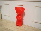 カラフルプラスチック ドイツのベア 赤いつぶつぶタイプ(目なし) 画像4