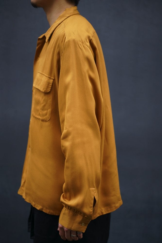 CAMPUS] Vintage Rayon Gabardine Open Color Shirt [1950s-] Vintage