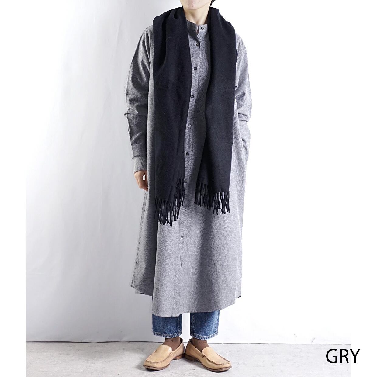 スワーム SWARM 薄ネル前開きスタンドロングワンピース(NS-20503)全3色