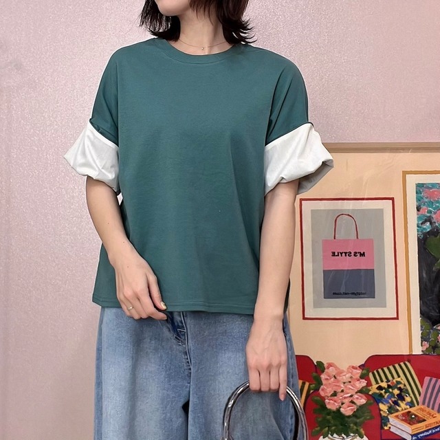 2way袖Tシャツ　6900円
