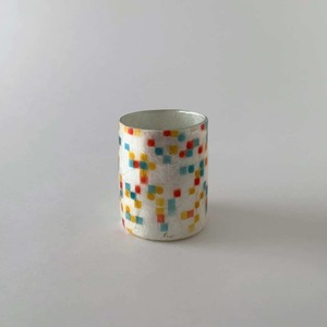 ティーライト ボーティブ キャンドルホルダー フラワーベース ピクセライズド ドット / Votive Candleholder / Vase Pixelized Dots