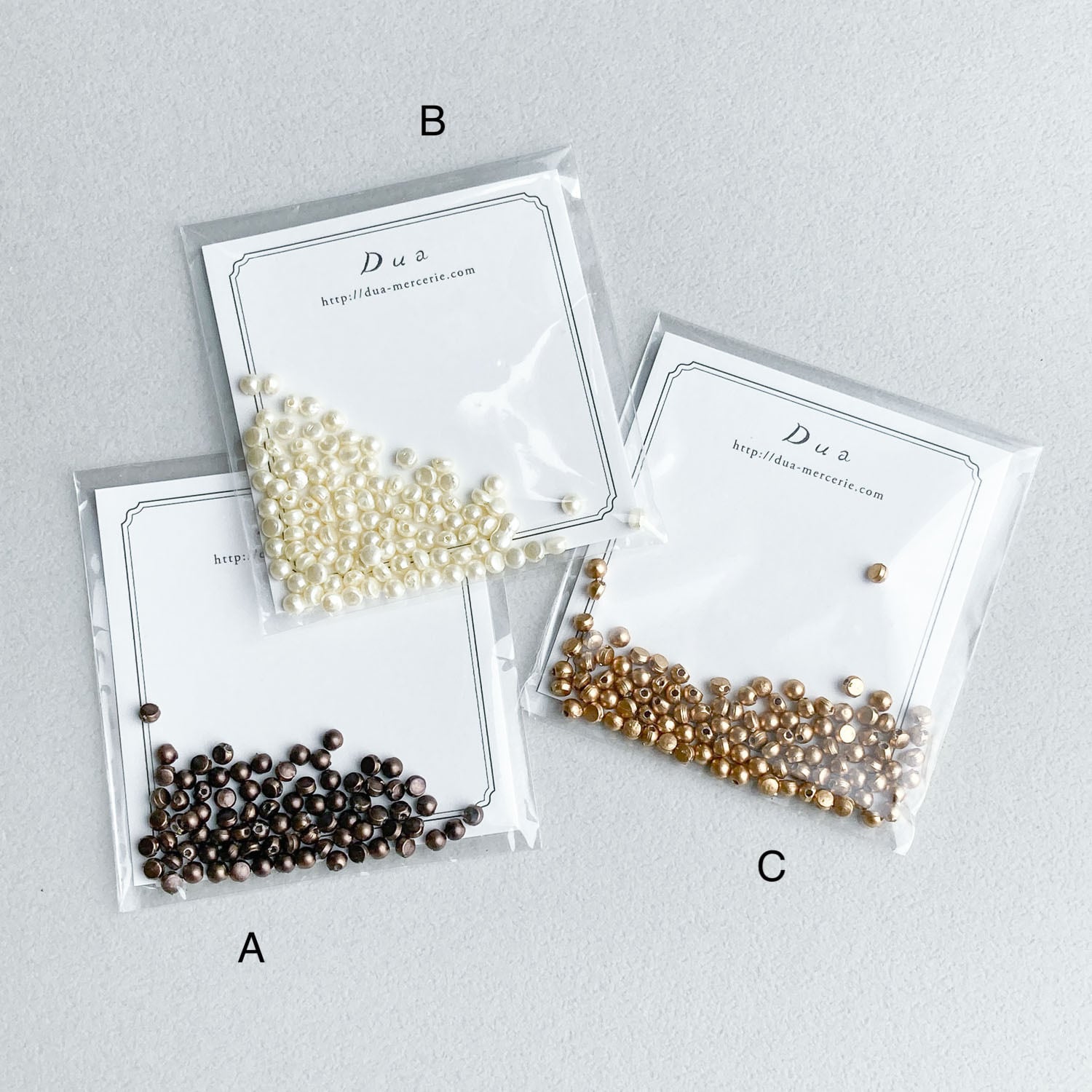 再入荷〉ドーム型インドビーズパックS（約3mm） | Dua-アクセサリー