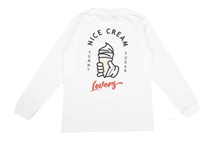 【nice cream long sleeve】/ white