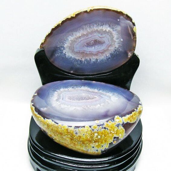 2.7Kg トレジャーメノウ アゲート ジオード 台座付属 一点物 175-1484