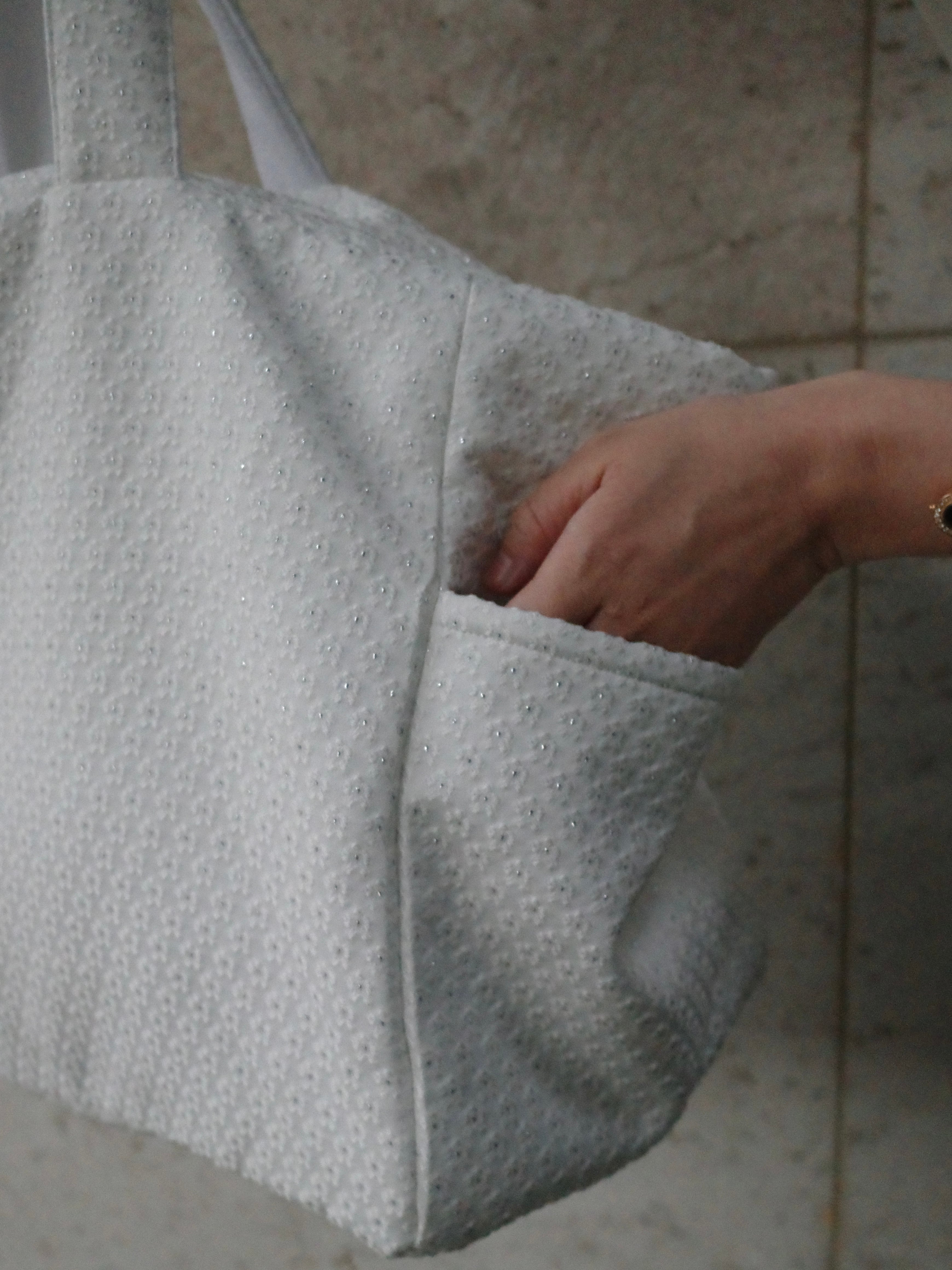 flower jacquard bag 
