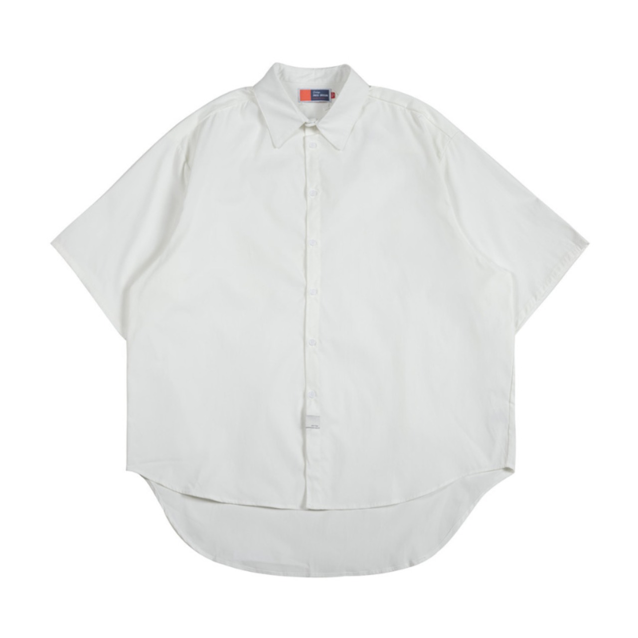 カラーシンプルドレープシャツ　0694