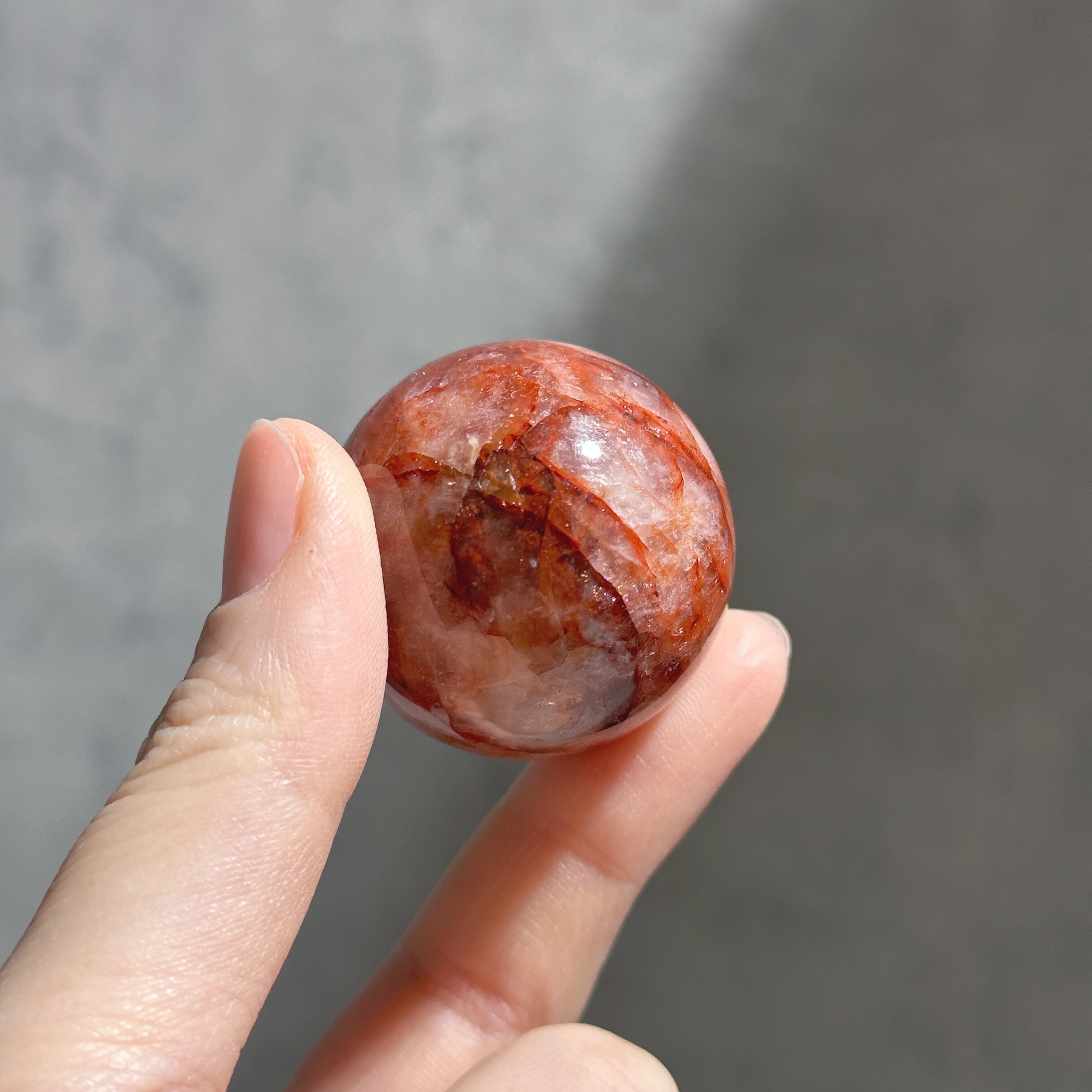 レッドヘマタイトクォーツ スフィア（丸玉）04◇Red Hematite Quartz