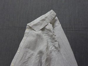 da linen easy shirt / white