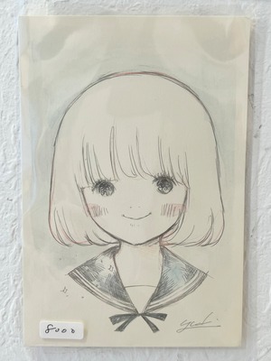 山田雨月 たゆたゆ展：ラフ画「せえら」