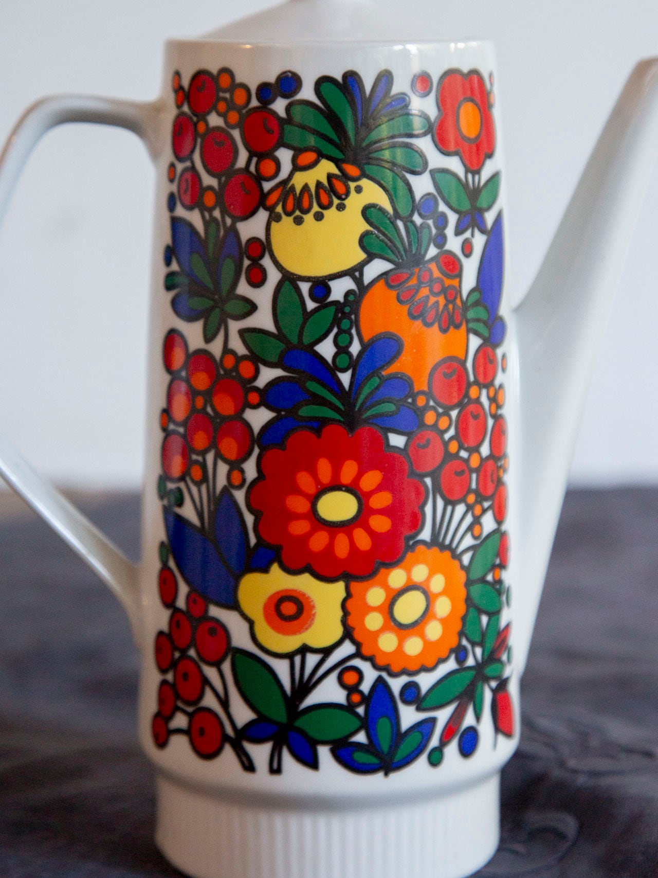 Colditz/GDR 旧東ドイツ コーヒーポット 1960s-70s＜コルディッツ・花