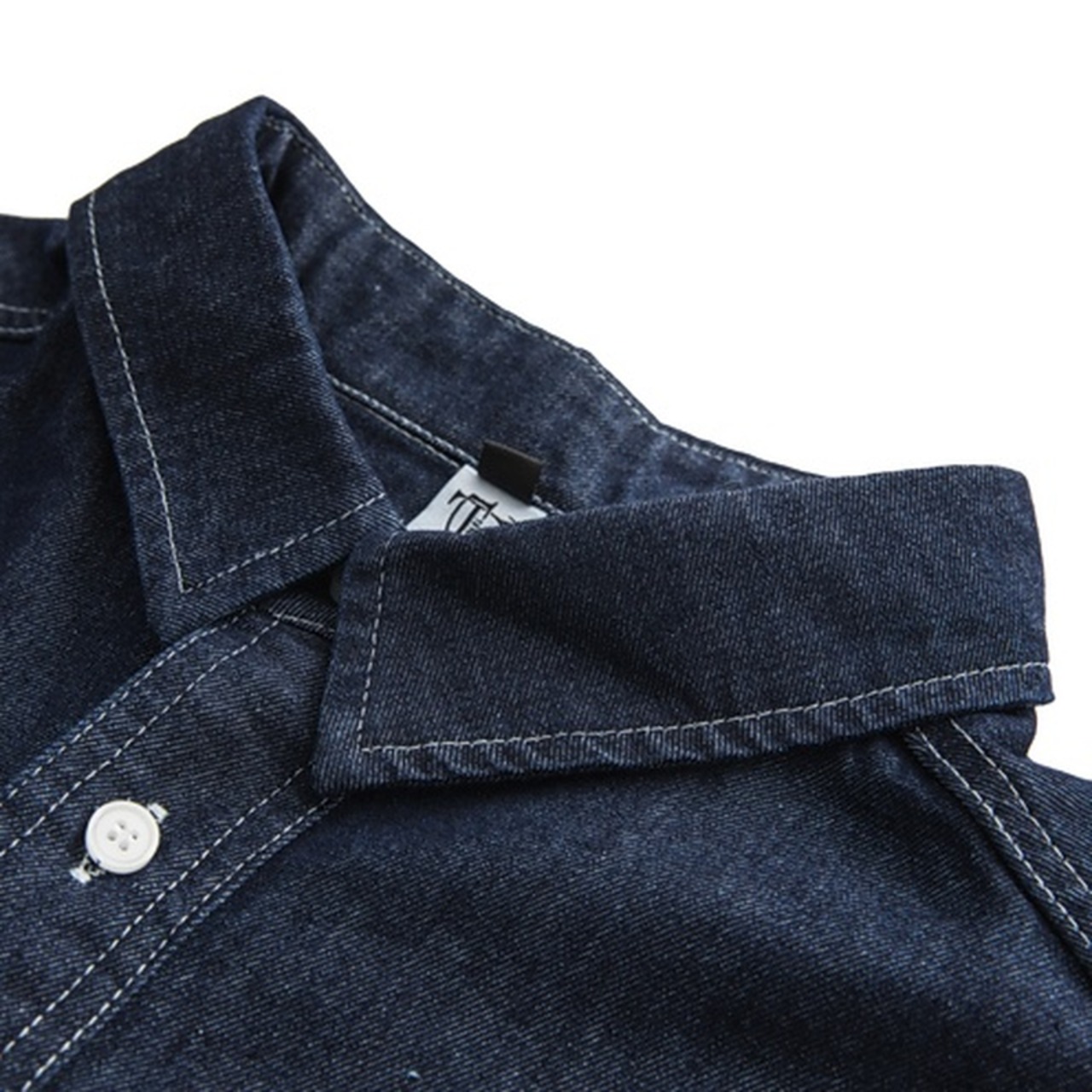 Denim shirt oversized button-down shirt ◇H0435