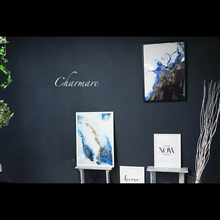 BIG‼ 50×70cm／全3type【ブルーニュアンスキャンバスアート