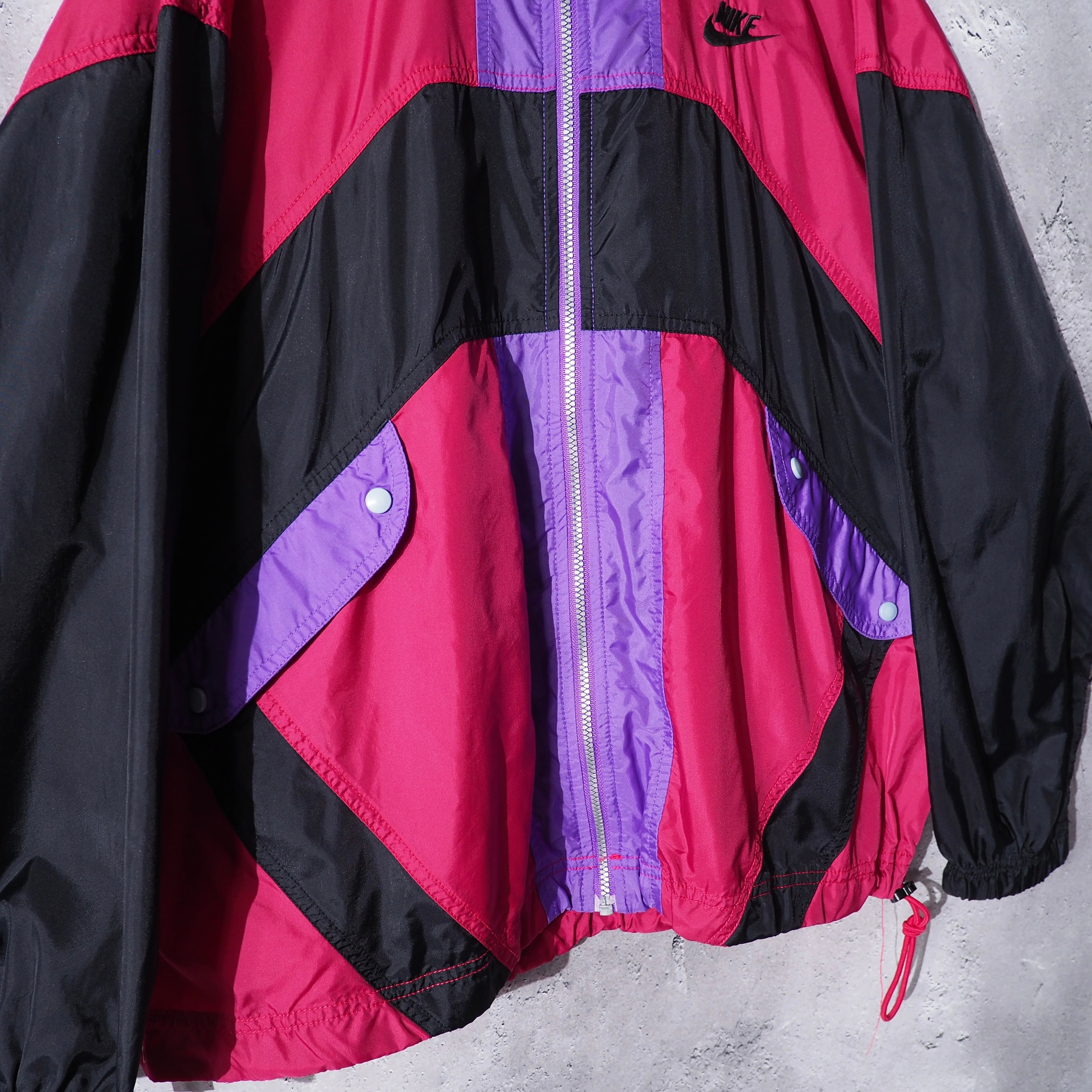 ” Nike ” Bewitching color panel switching design nylon jacket