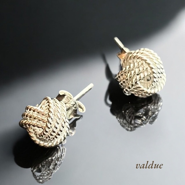 twist pierce gold | valdue ピアス GILD / ギルド / Frosted 