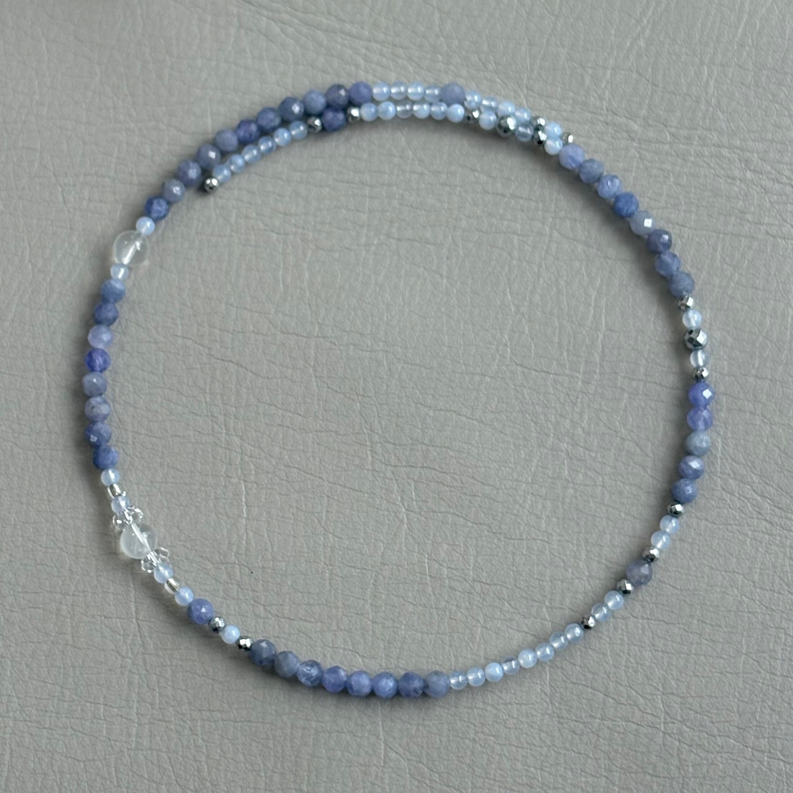 choker_ tanzanite×blue lace agate(B)