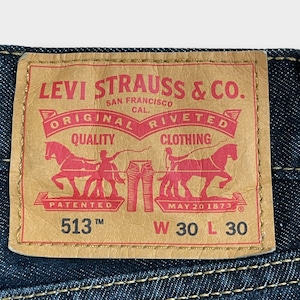 【LEVI'S】513 デニム ジーパン ジーンズ スリム ストレート 細身 W30 L30 リーバイス US古着