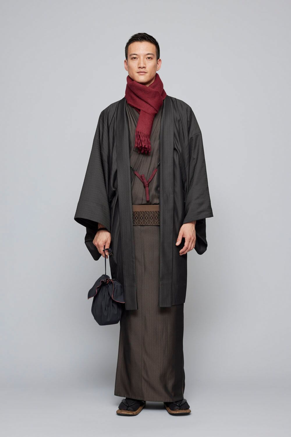 着物 / 米沢織 / Herringbone / Brown(With tailoring) | Y. & SONS