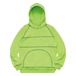 WHIMSY / RAGLAN STICHED HOODIE LIME