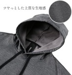 【DENACT】デナクト　プルオーバーフーディ　パーカー　春秋冬　快適ストレッチ　裏起毛