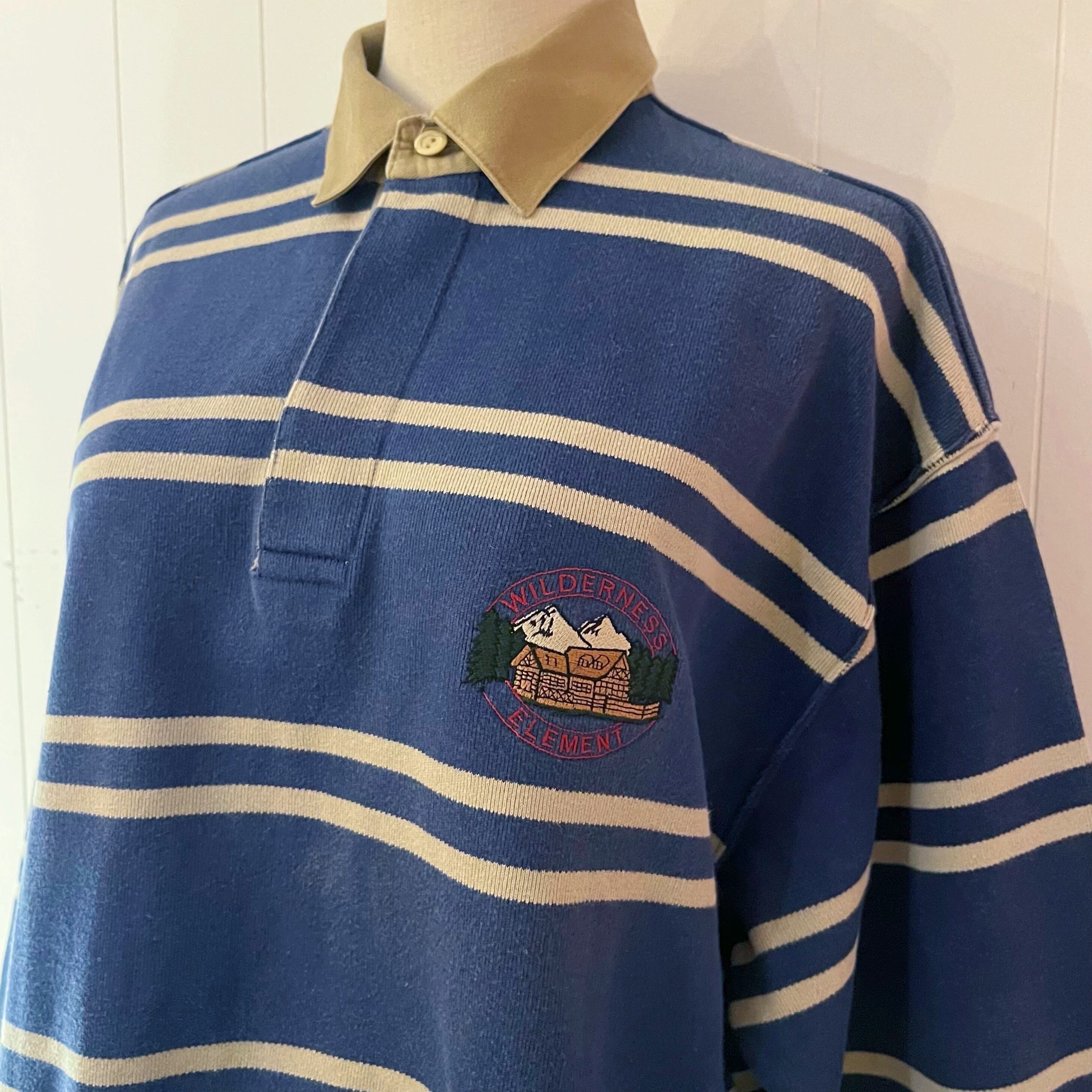 lodge embroidery rugger shirt