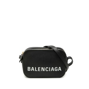 バレンシアガ ヴィル カメラバッグXS 斜め掛け ショルダーバッグ 558171 ブラック レザー レディース BALENCIAGA 【中古】