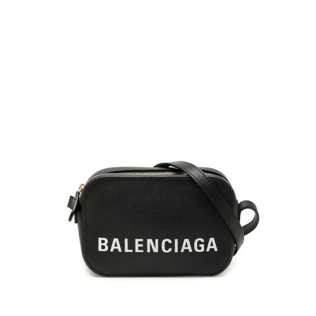 バレンシアガ ヴィル カメラバッグXS 斜め掛け ショルダーバッグ 558171 ブラック レザー レディース BALENCIAGA 【中古】