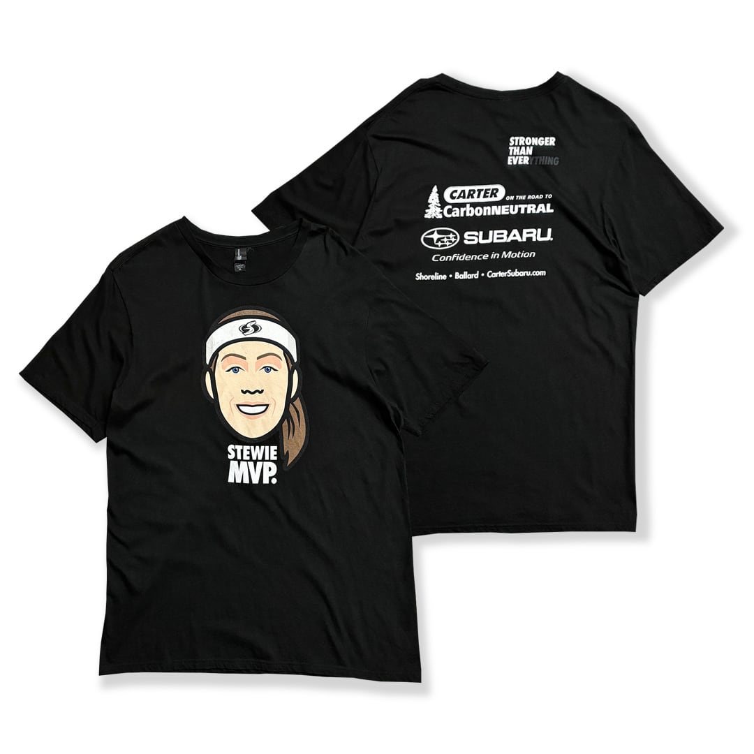WNBA Breanna Stewart 【Seattle Storm】 -STEWIE MVP- Printed T-Shirt. DIST RICT