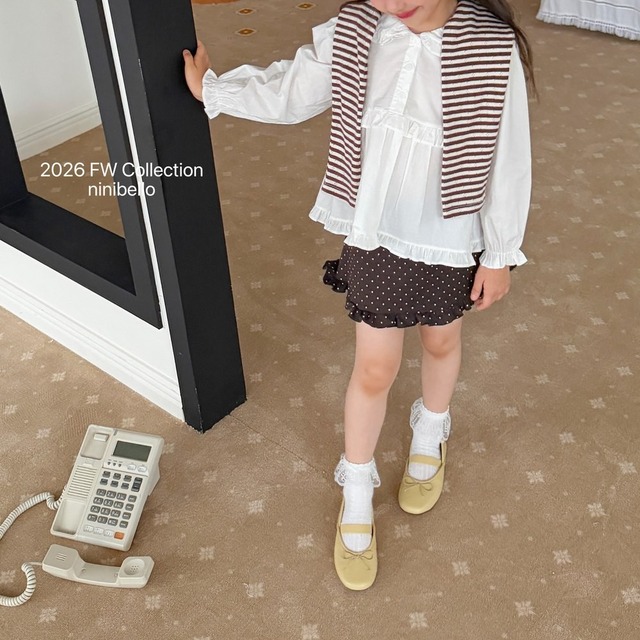 送料無料【予約】ninibello/Dear Dot Skirt