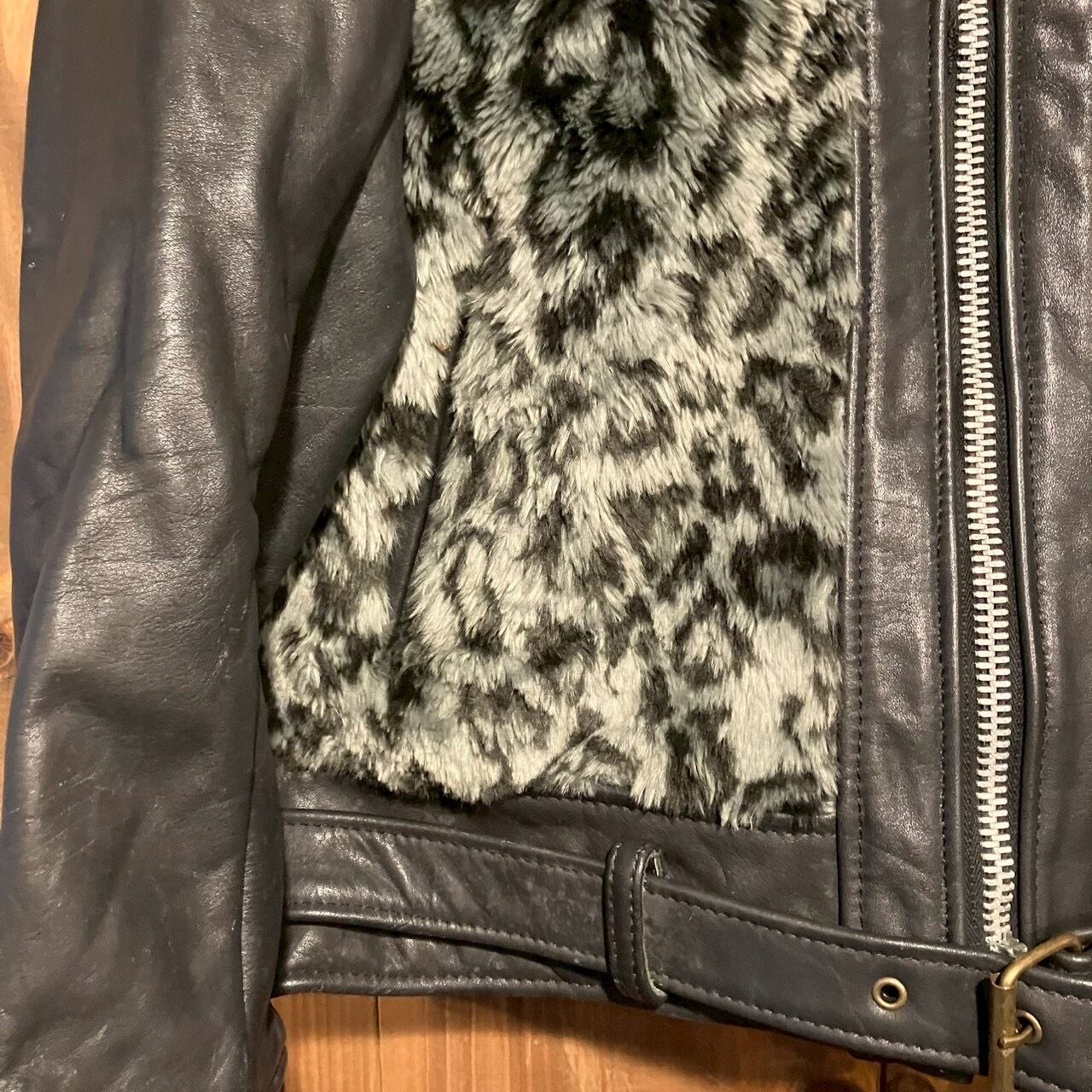 Vintage Leather Grizzly Jacket 再構築 熊ジャン オワジャン
