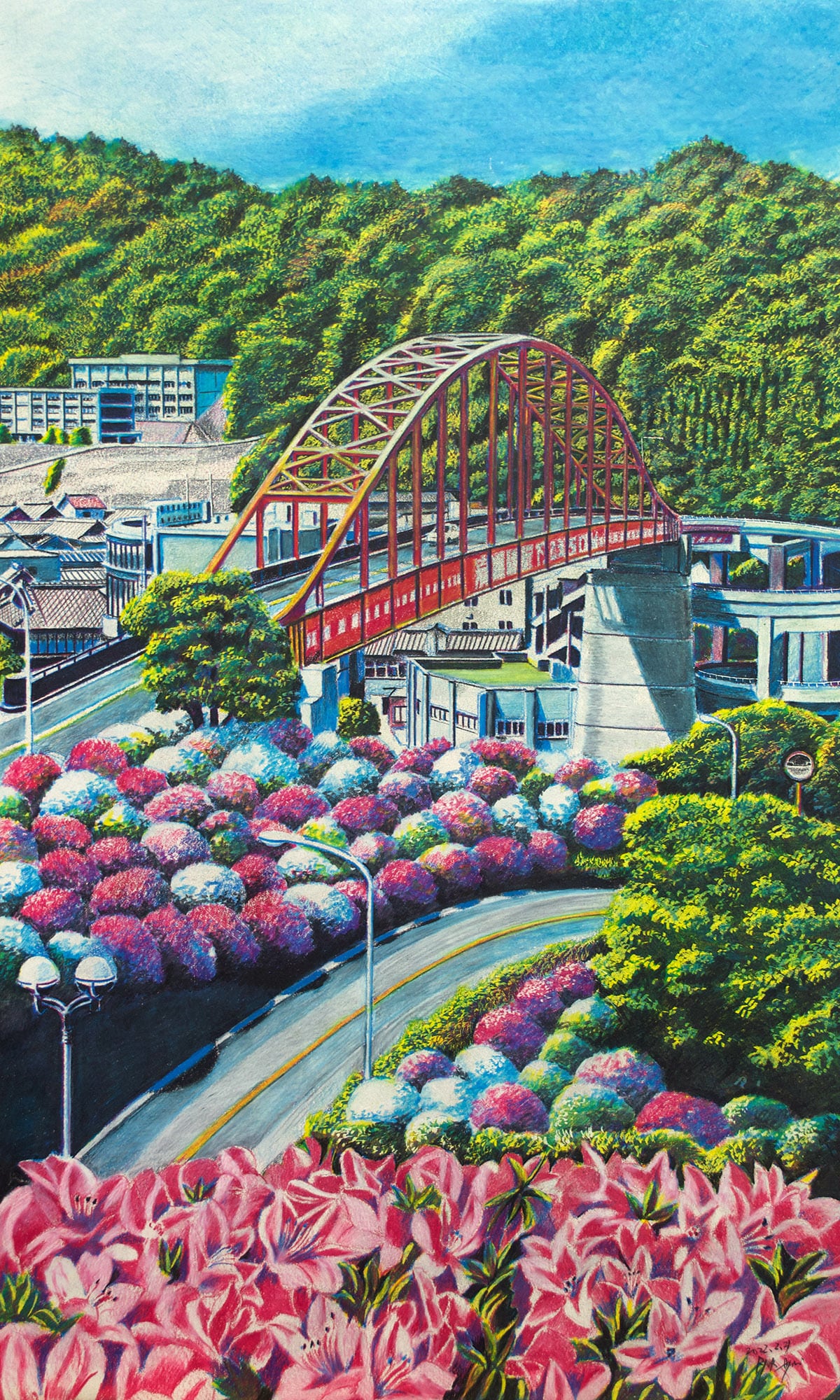 広島憧憬 つつじの音戸大橋 | Tokyo Sketch