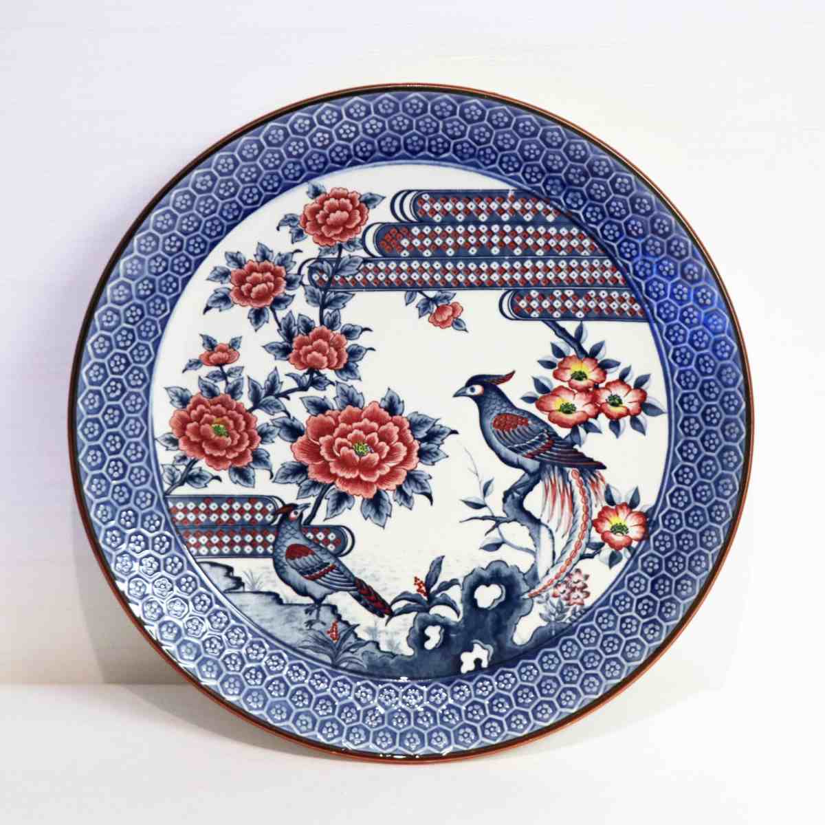 花鳥・大皿・絵皿・飾り皿・No.200607-34・梱包サイズ80 | リサイクル