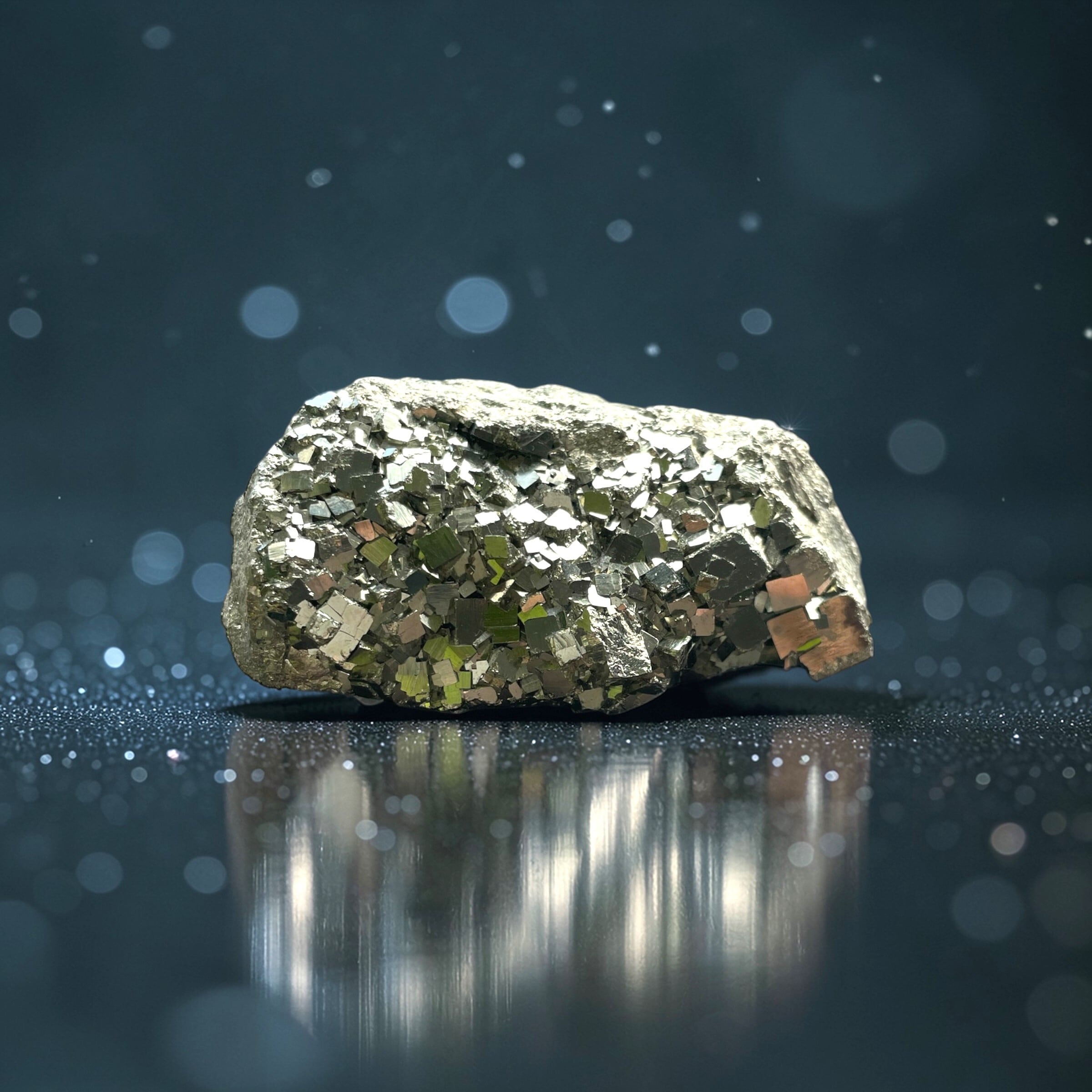 【富と行動力を現実に定着させる黄金の錬金石】ペルー産パイライト M2_3